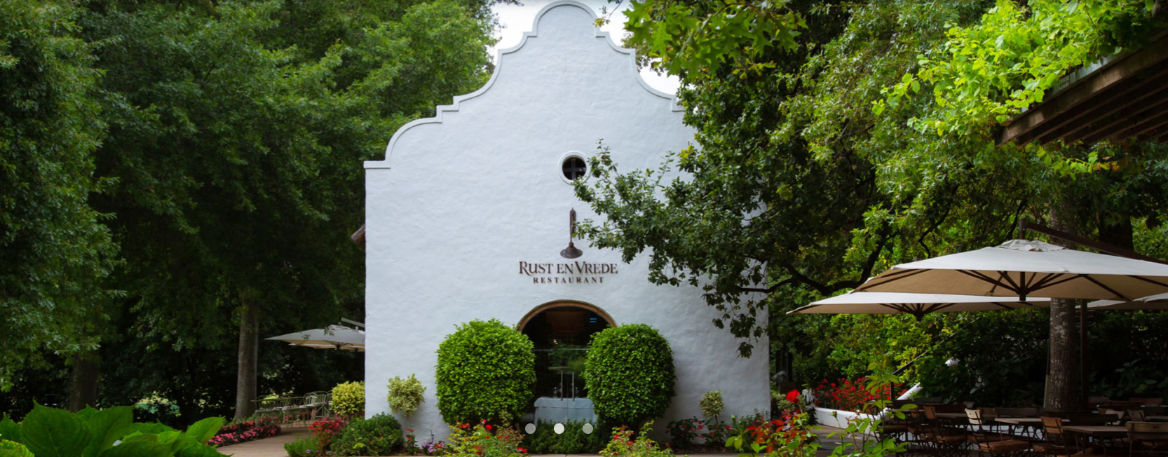 Historic Cape Dutch manor at Rust en Vrede wine estate, Stellenbosch