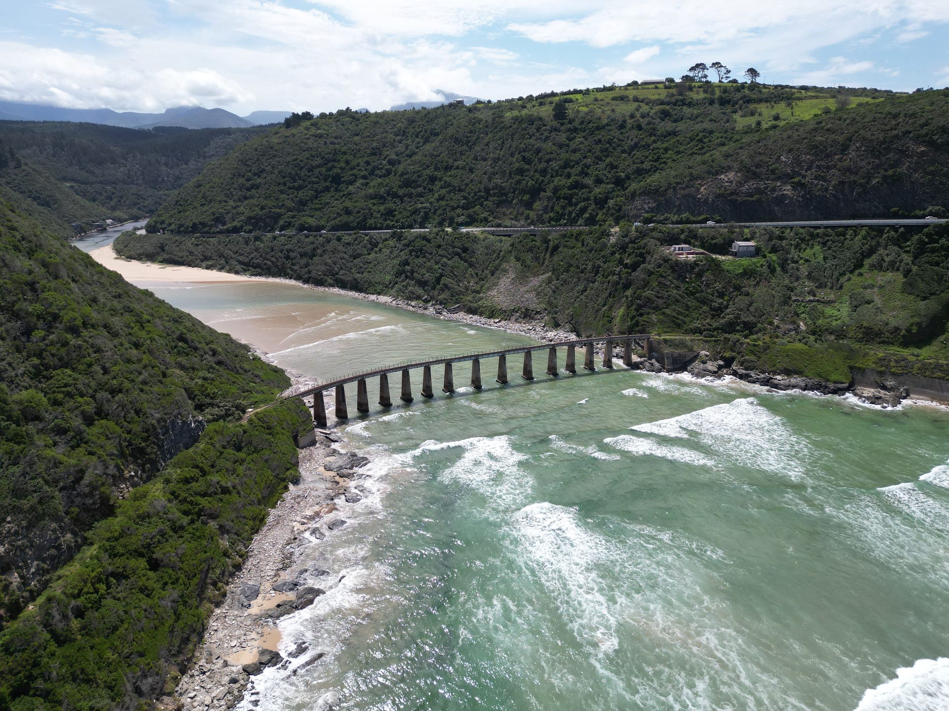 Kaaimans River aerial view — Wilderness section of the Garden Route