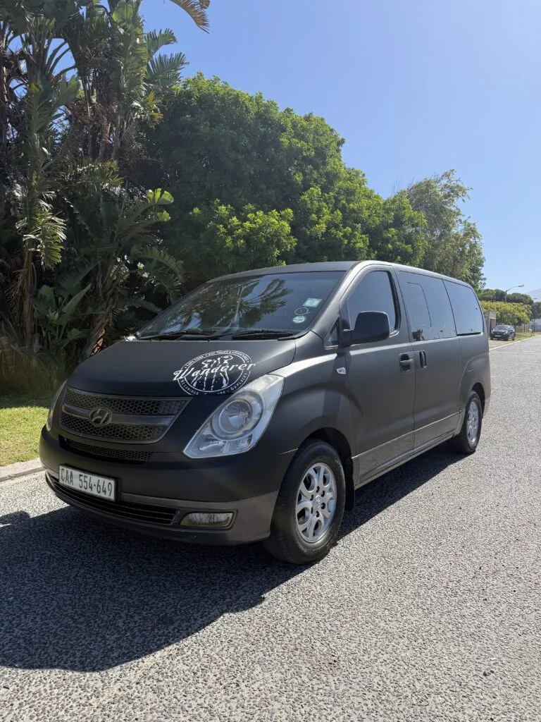 Hyundai H1 white people carrier — Wanderer Cape Town fleet