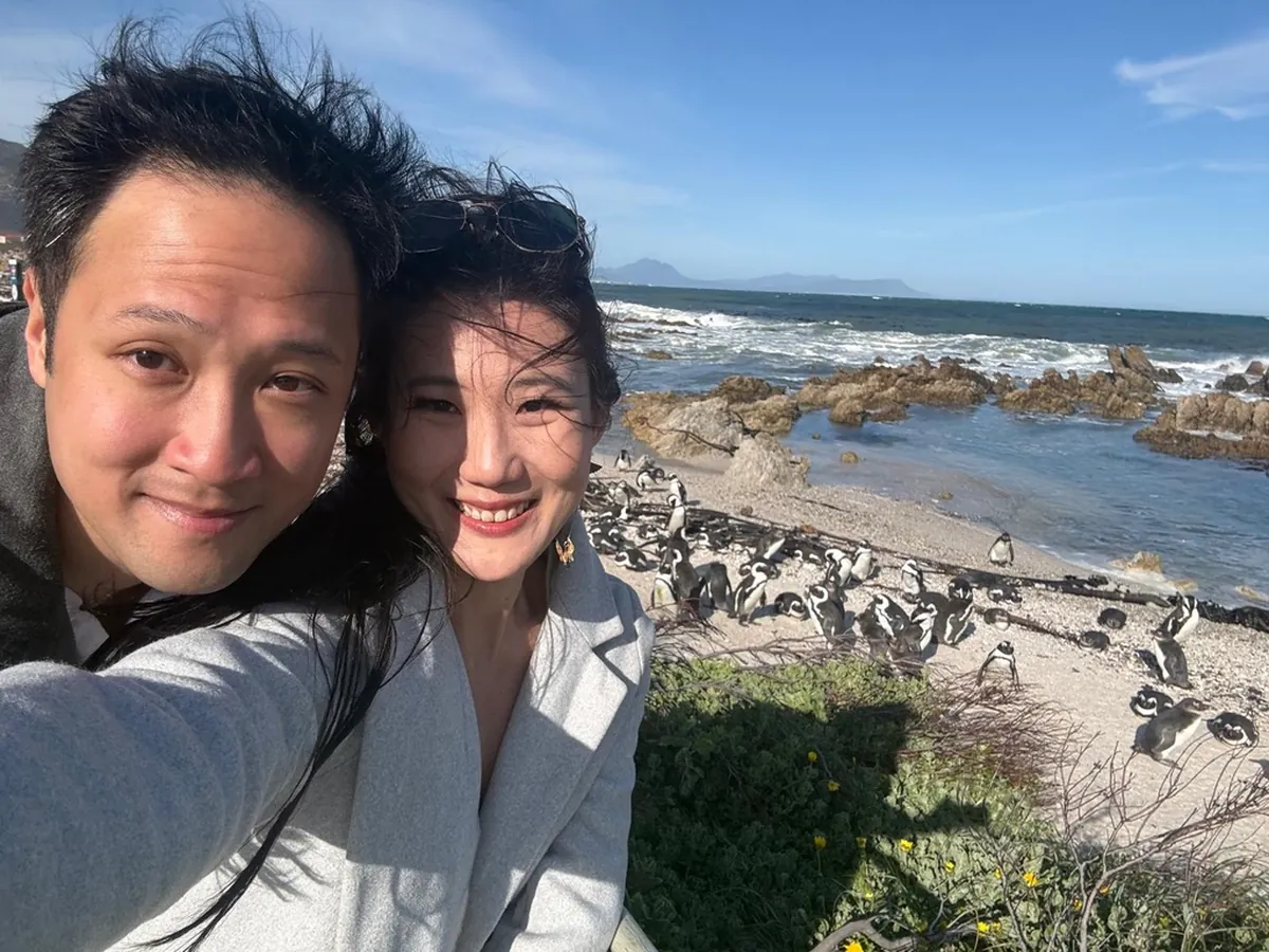 Wanderer guests visiting the Boulders Beach African penguin colony near Simon's Town